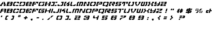 Vyper Expanded Italic font
