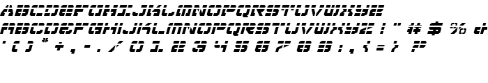 Vyper Laser Italic font