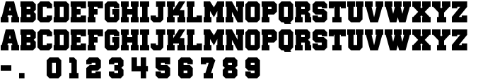 Wanted M54 font