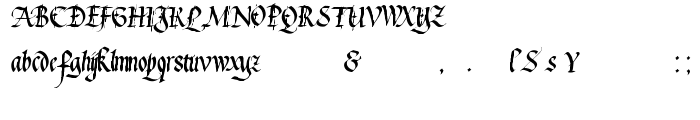 Waters Gothic font