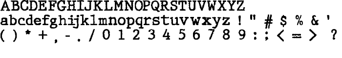 WBX_GrannyT2 font