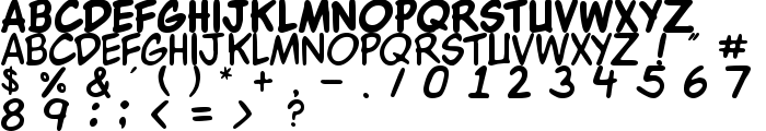 WBXKomik font