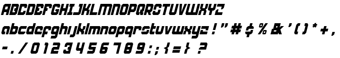 Weaponeer Condensed Italic font