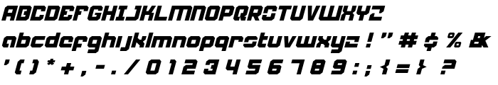 Weaponeer Italic font