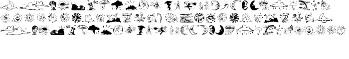 WeatherBats font