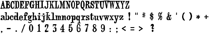 webster font