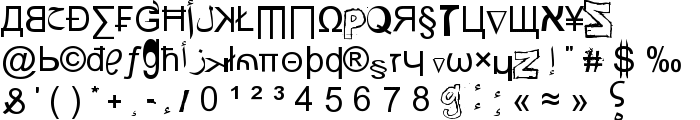 Weird Tucan Noobs from Saint Seson font