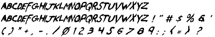 Were-Beast Italic font