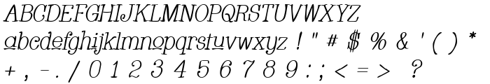 Whackadoo Upper Italic font