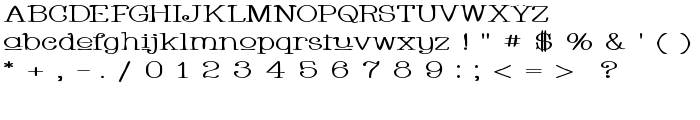 Whackadoo Upper Wide font