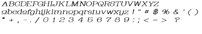 Whackadoo Upper Wide Italic font