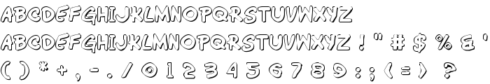Wimp-Out 3D font