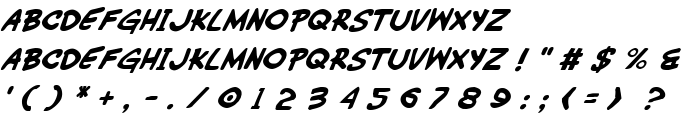 Wimp-Out Italic font