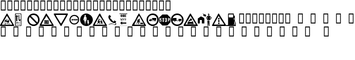 wmroadsigns font