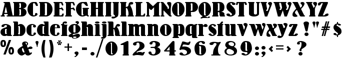 WoodenNickelBlack font