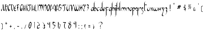 Xaphan II Condensed font