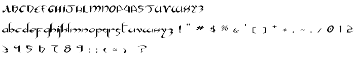 Xaphan II Expanded font