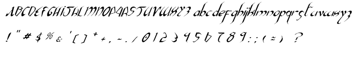 Xaphan II Italic font