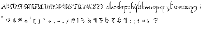 Xaphan II Shadow font