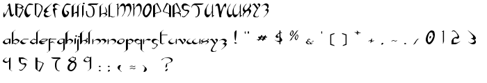 Xaphan Expanded font