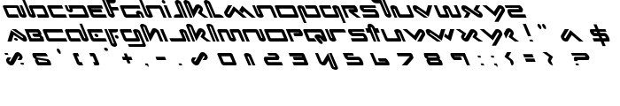 Xephyr Leftalic font