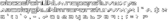 Xephyr Shadow font