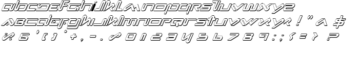 Xephyr Shadow Italic font