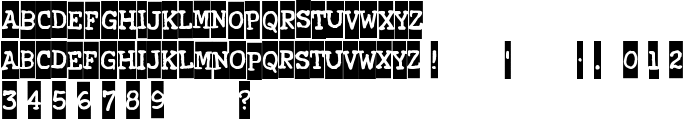 Xerography font