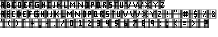 X-Grid font