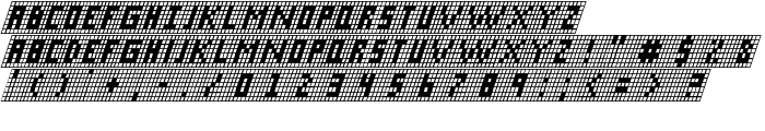X-Grid Italic font