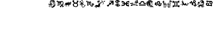 Xilo in Zodiac font