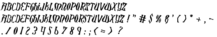 Xiphos Counter-Rotated font