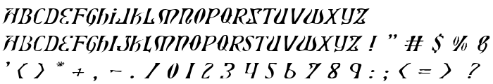 Xiphos Expanded Light Italic font