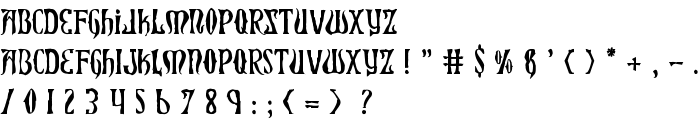 Xiphos Horror font