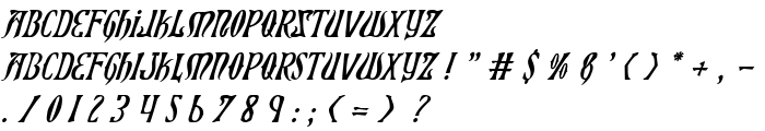 Xiphos Italic font