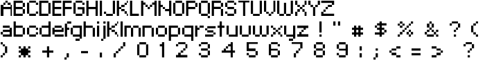 xpaider pixel explosion 02 font