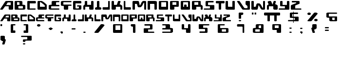 XPED Expanded font