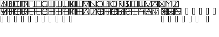 XperimentypoThree Squares font