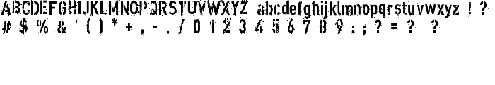 XXII DIRTY ARMY font