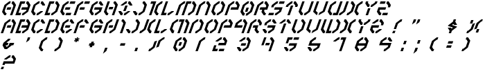 Year 3000 Italic font