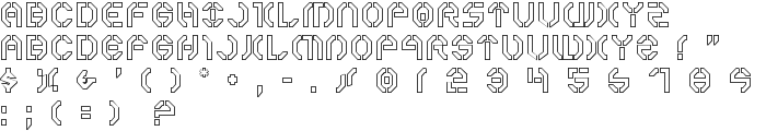 Year 3000 Outline font