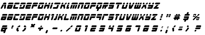 Young Techs Laser Italic font