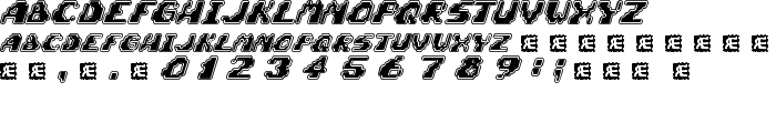 Zero Velocity [BRK] font