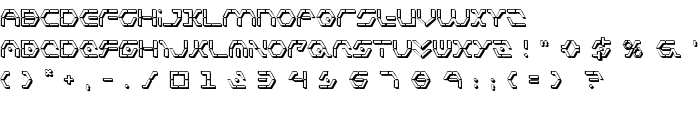 Zeta Sentry 3D font