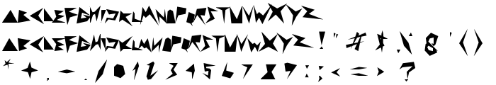 zig zag zeg font