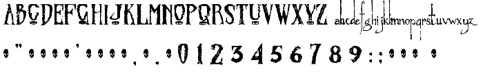 Zombified font