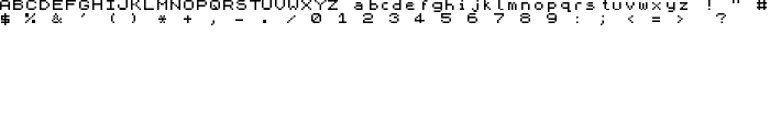 ZX Spectrum font