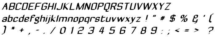 ZyphyteOblique font